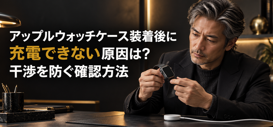 アップルウォッチケース装着後に充電できない原因は？干渉を防ぐ確認方法