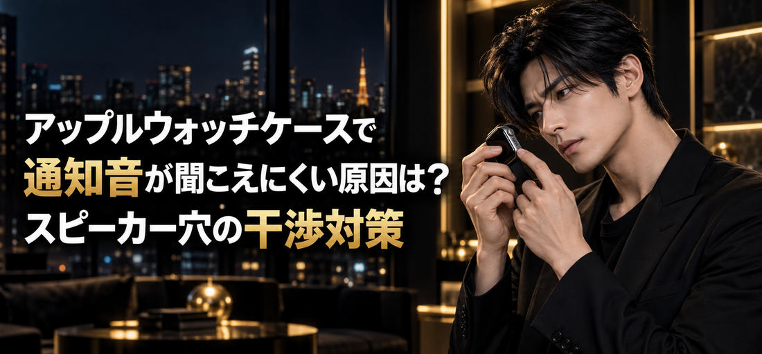 アップルウォッチケースで通知音が聞こえにくい原因は？スピーカー穴の干渉対策