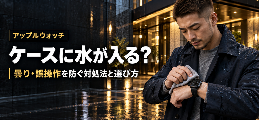 アップルウォッチケースに水が入る？曇り・誤操作を防ぐ対処法と選び方