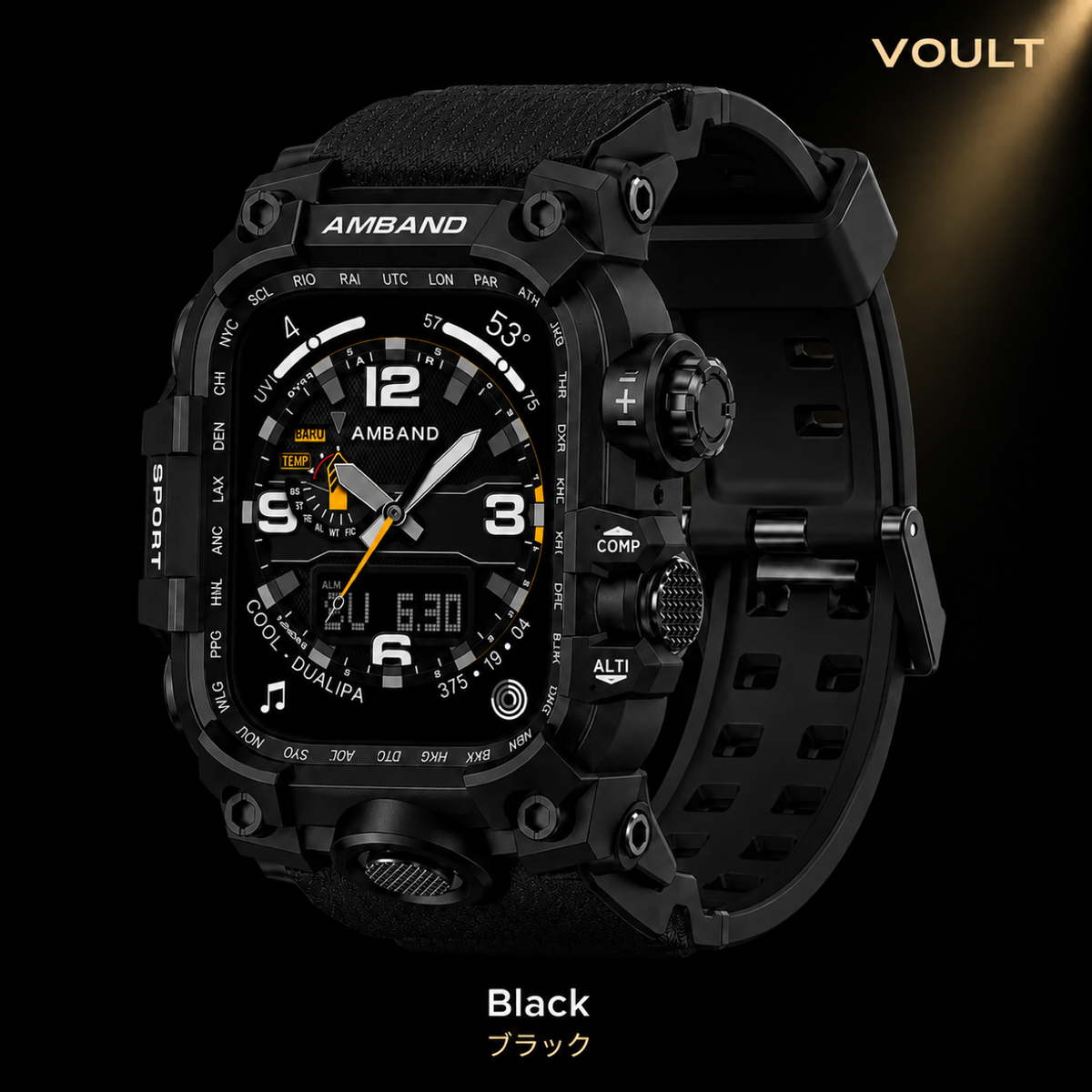 VOULT RAZE アップルウォッチ一体型ケース Black